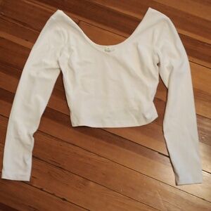 Lululemon White Crop Top